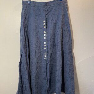 Vintage Marie Claire Blue Maxi skirt